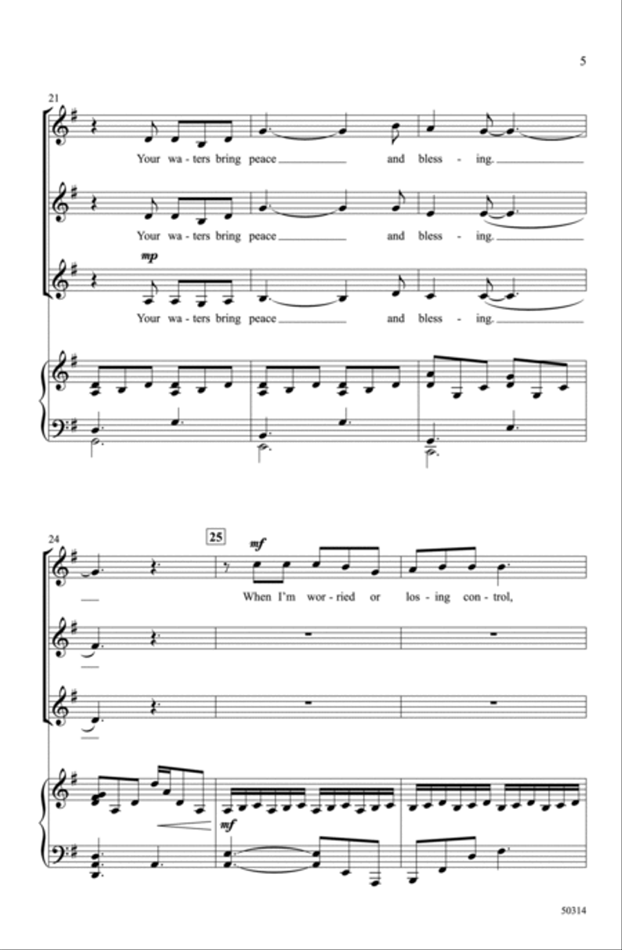 Waterfall Choir scores gallery preview page 4
