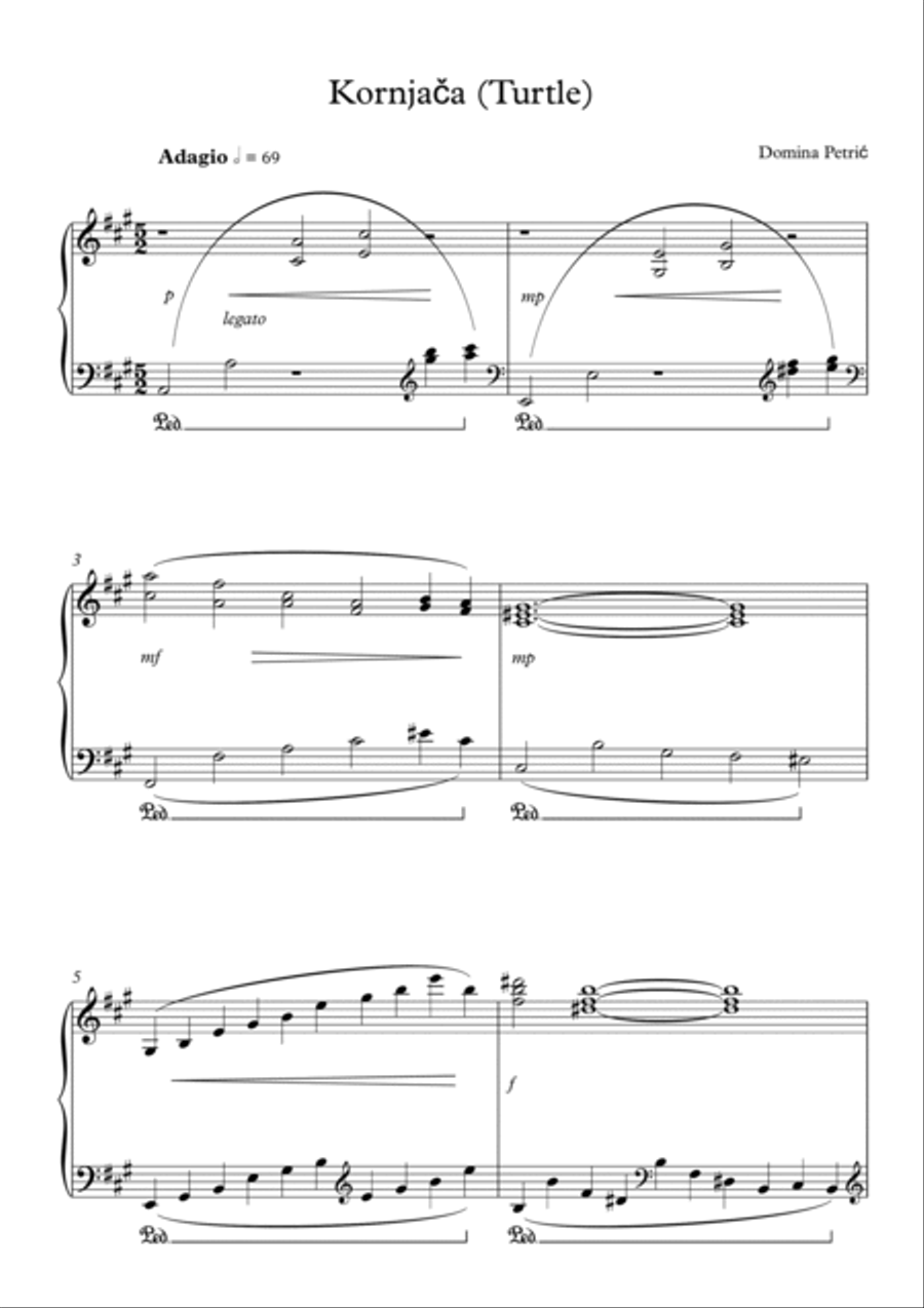 Turtle Turtle Easy Piano scores gallery preview page 2