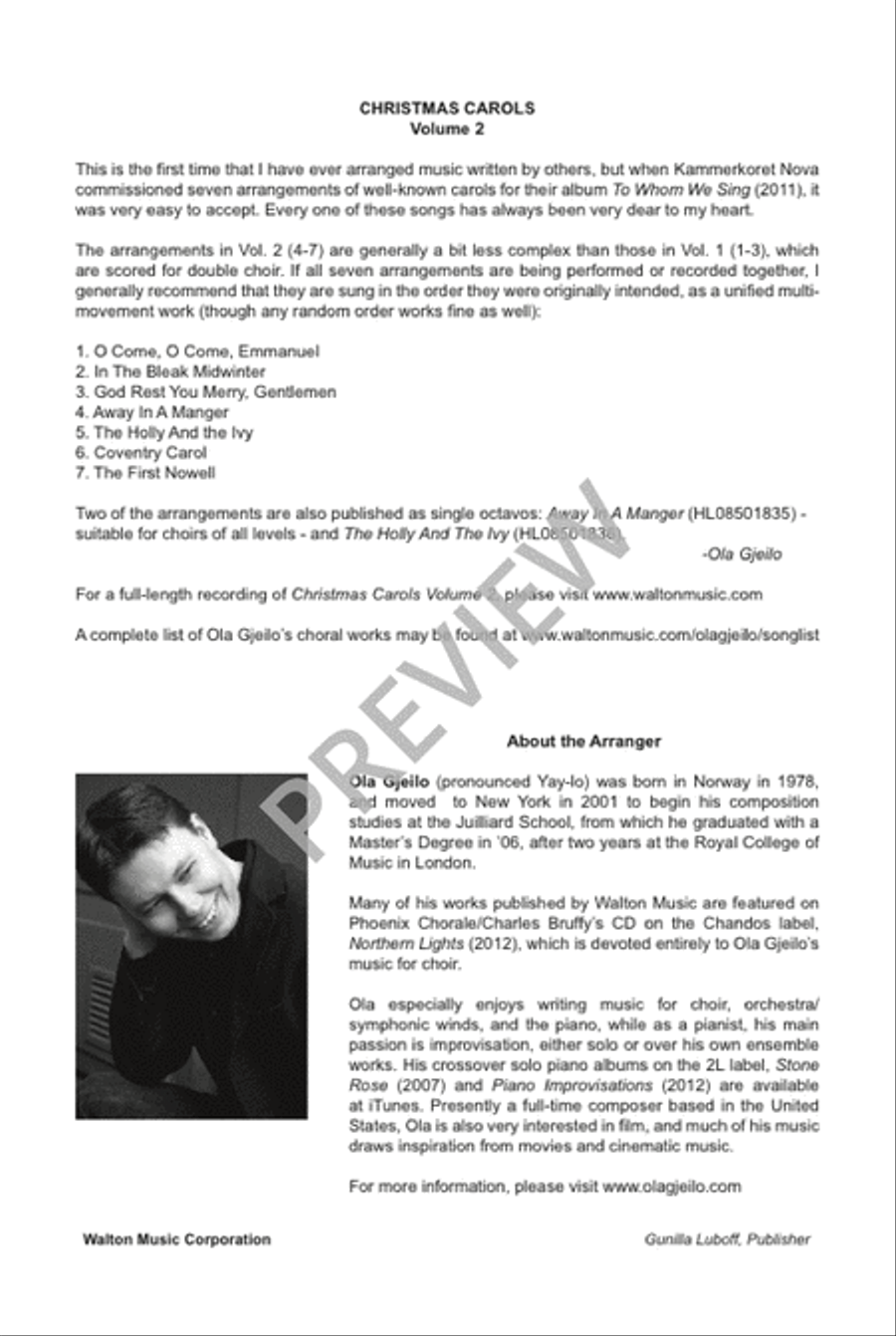 Christmas Carols, Volume 2 SSAATTBB scores gallery preview page 4