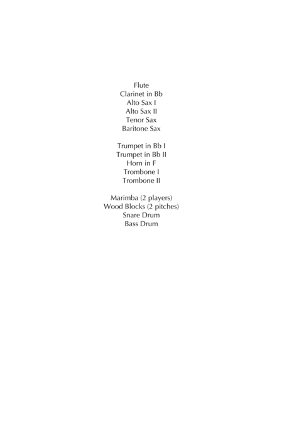 Rhythmix for middle school concert band (SCORE AND PARTS) Concert Band scores gallery preview page 2