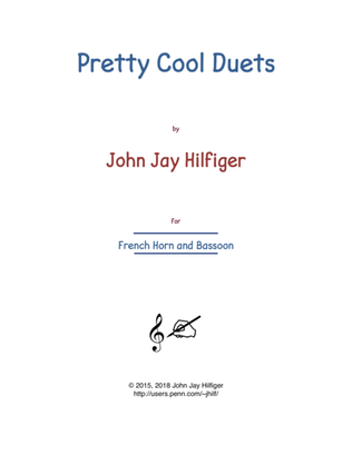 Book cover for Pretty Cool Duets for Horn and Bassoon