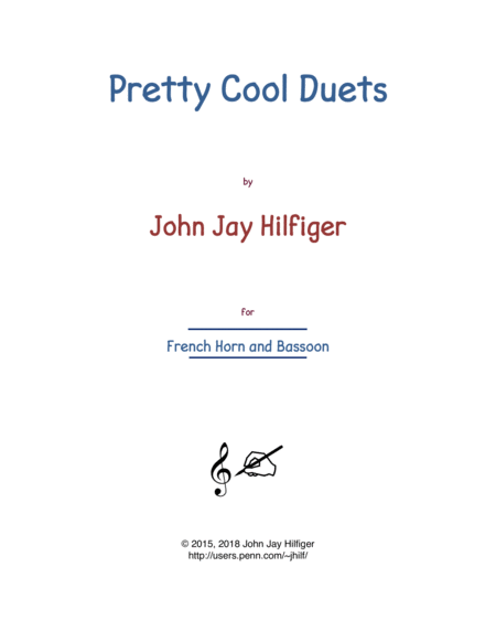 Pretty Cool Duets for Horn and Bassoon image number null
