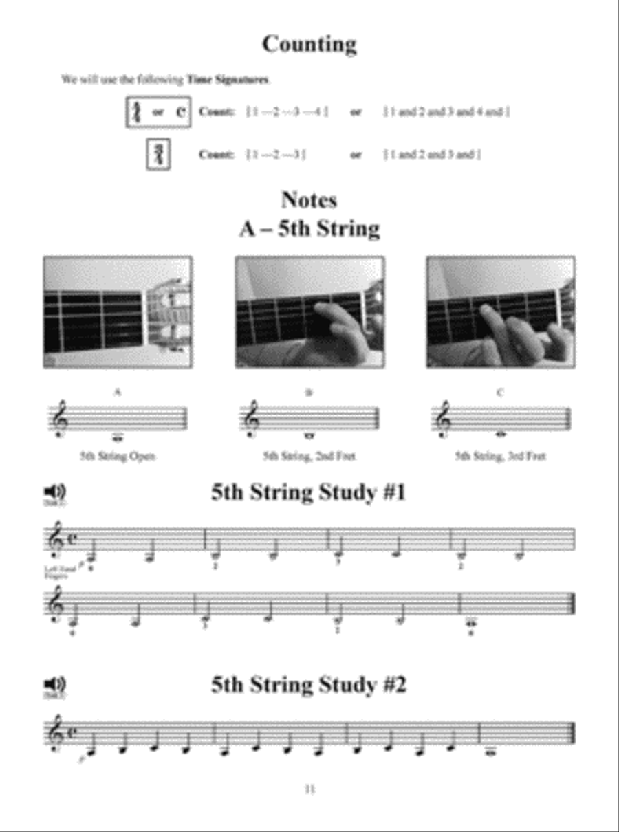 First Lessons Classical Guitar Lute scores gallery preview page 2
