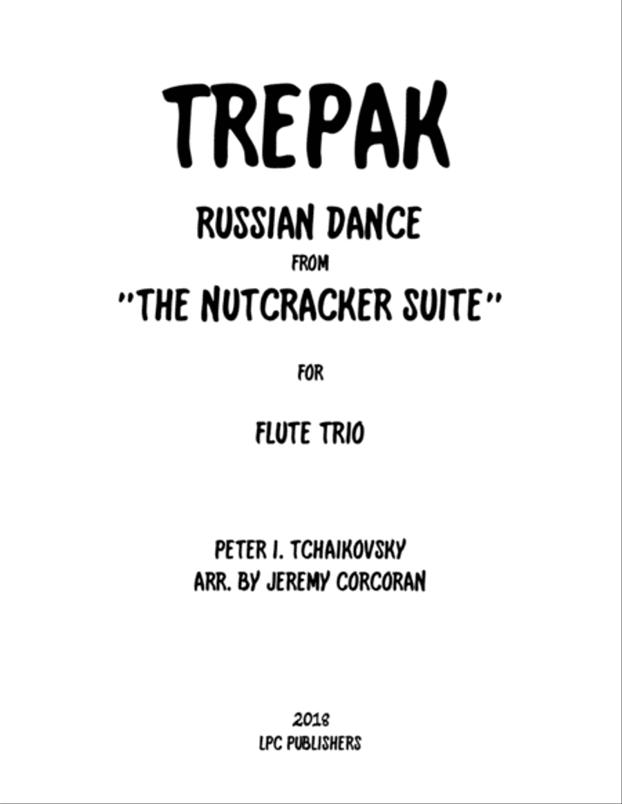 Trepak from The Nutcracker Suite for Three Flutes Flute Trio scores gallery preview page 1