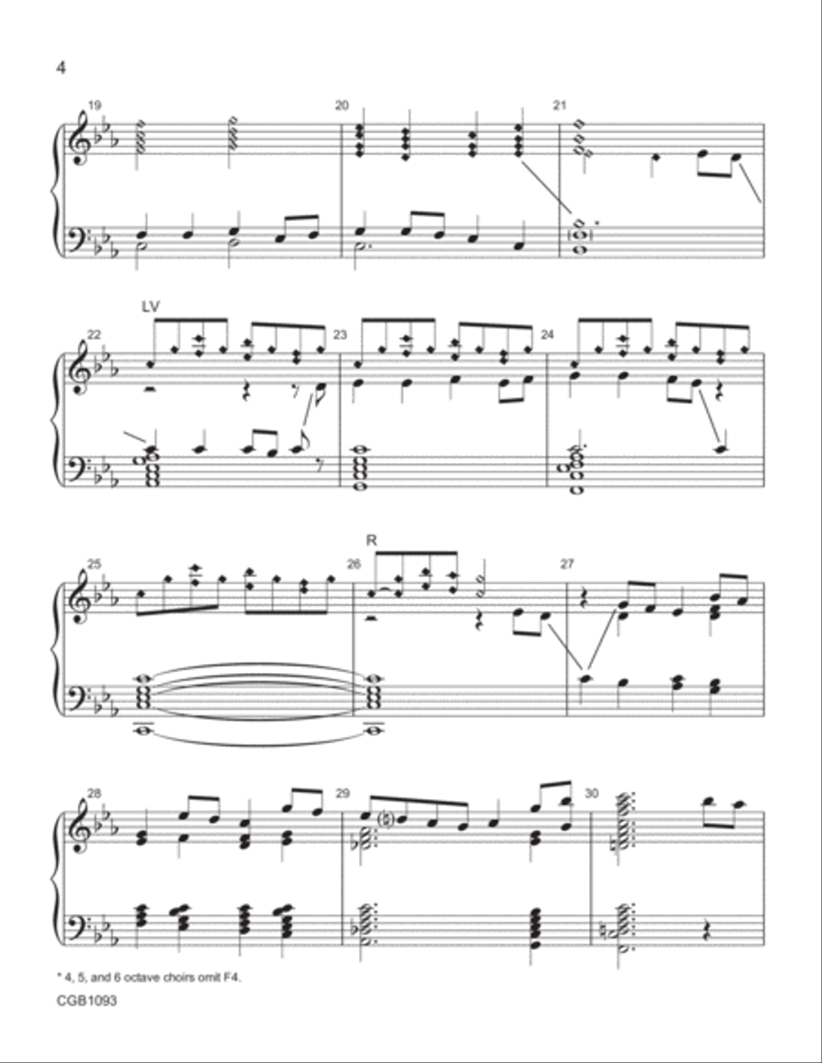 I Heard the Voice of Jesus Say Handbell Choir scores gallery preview page 4