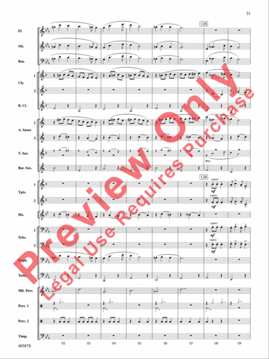 Rondo Picoso Concert Band scores gallery preview page 22
