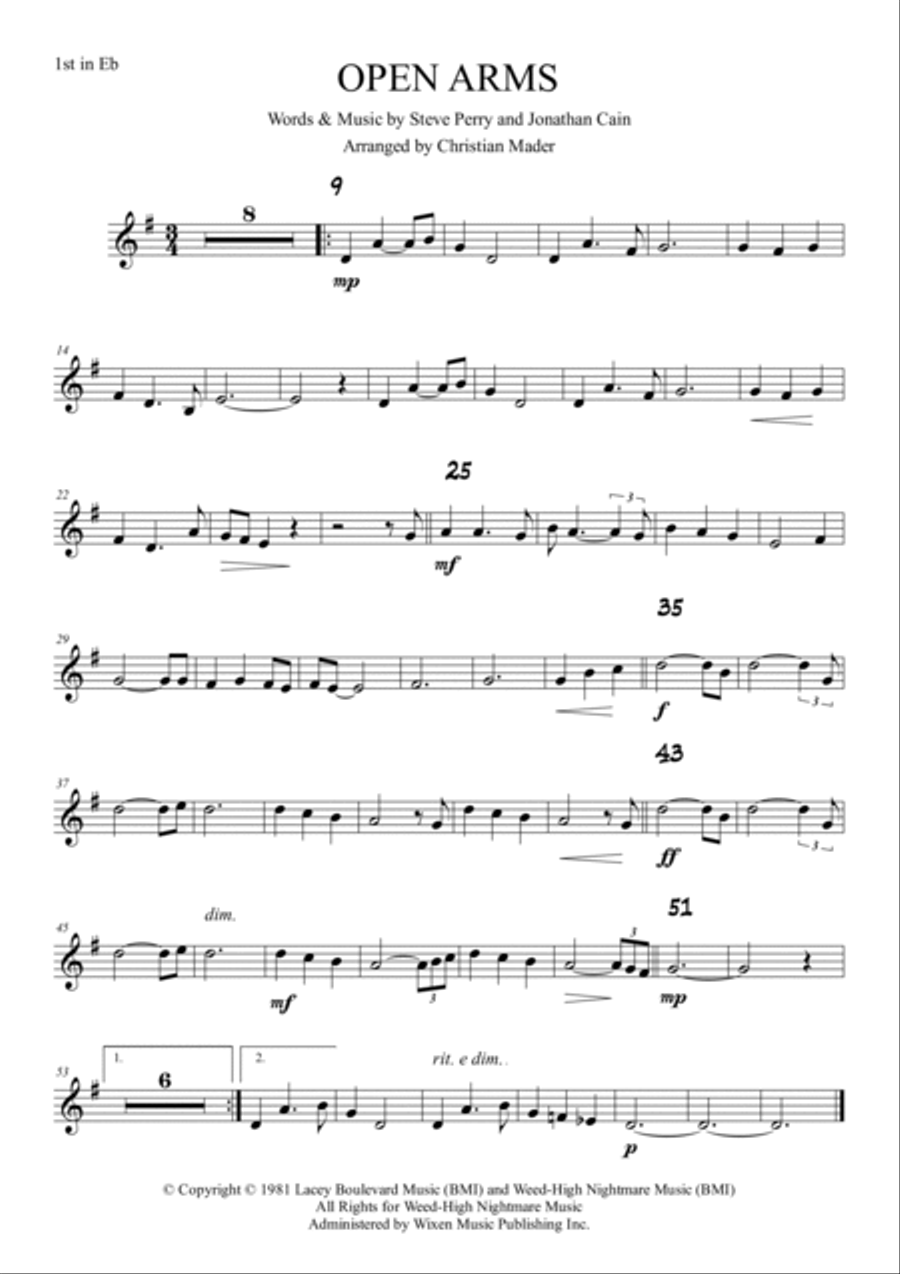 Open Arms Open Arms Trombone Duet scores gallery preview page 4