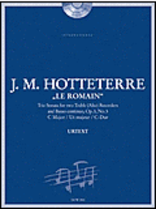 Book cover for Hotteterre - Trio Sonata C Major Op. 3 No. 5 for 2 Treble (Alto) Recorders and Basso Continuo