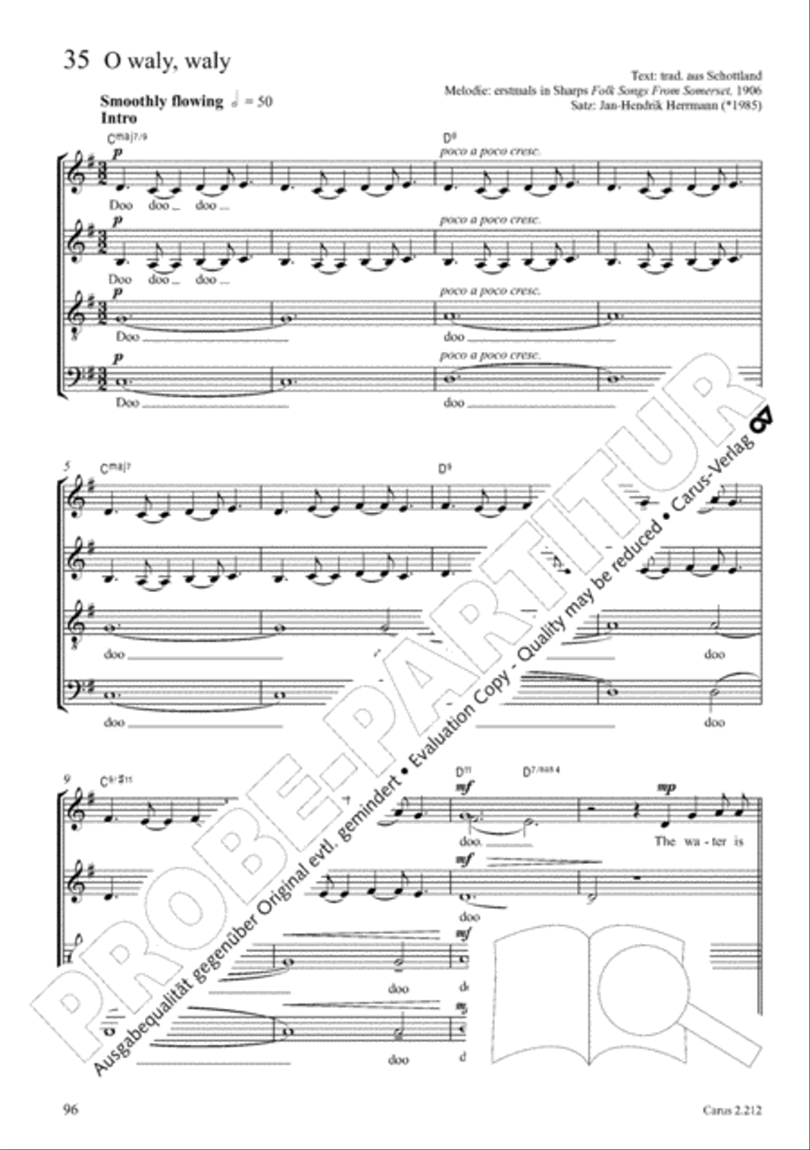 Love songs. Choral collection with CD 4-Part scores gallery preview page 81