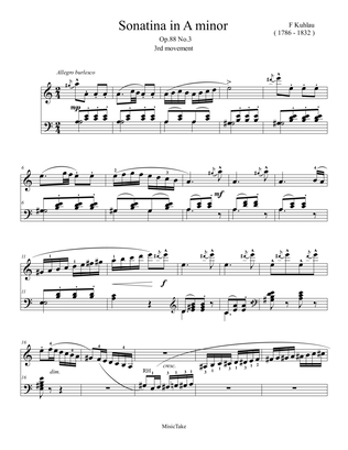 Kuhlau Sonatina in A minor Op.88 No.3 (3rd movement)
