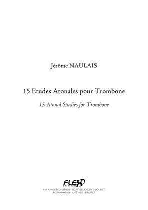 Book cover for 15 Atonal Studies for Trombone