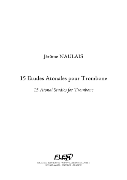 15 Atonal Studies for Trombone image number null