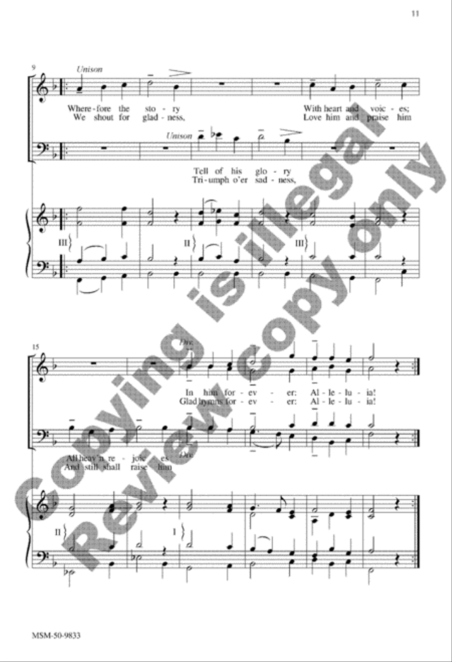 With Angel Choirs, Set 1 With Angel Choirs, Set 1 SSATB scores gallery preview page 11