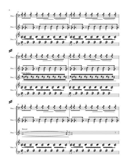 Clusters for 8 Percussionists
