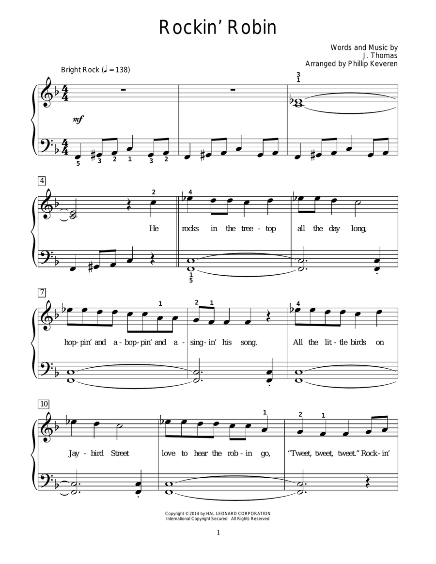 Rockin' Robin (arr. Phillip Keveren)