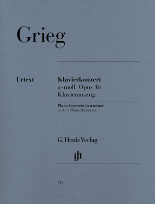 Book cover for Piano Concerto A minor Op. 16