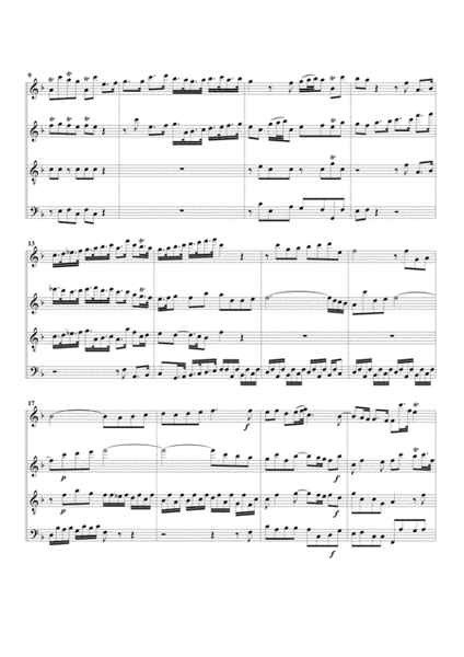 Concerto grosso, Op.6, no.2 (arrangement for 4 recorders)