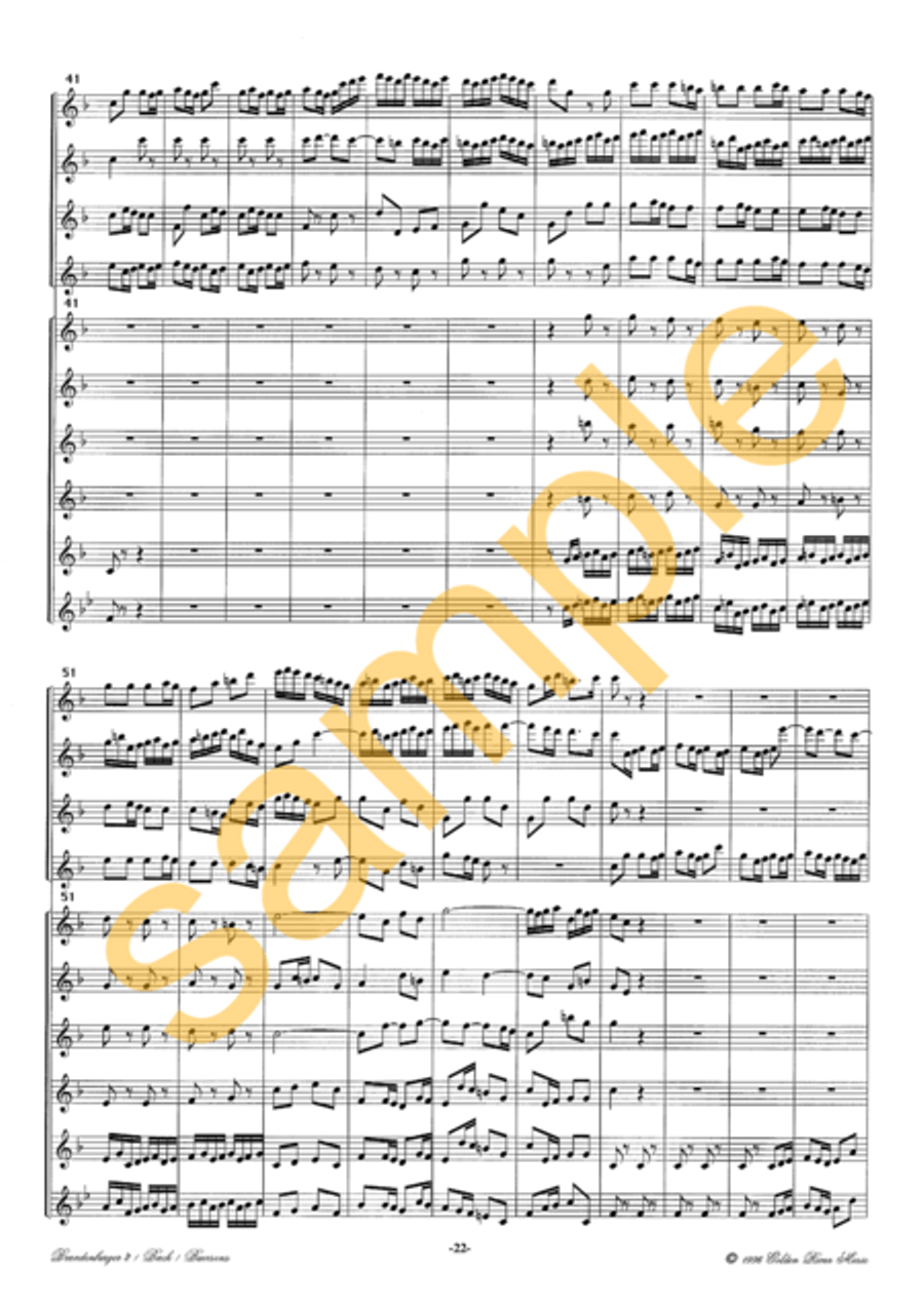 2nd Brandenburg Concerto 2nd Brandenburg Concerto Flute Choir scores gallery preview page 5