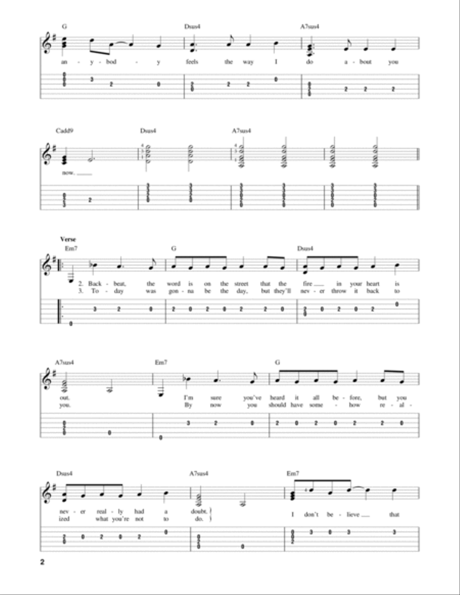 Wonderwall Wonderwall Acoustic Guitar scores gallery preview page 2