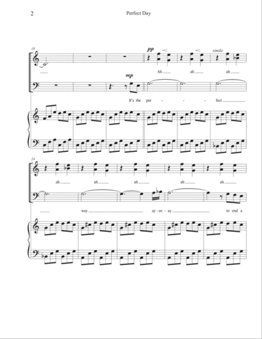 Perfect Day Choir scores gallery preview page 4