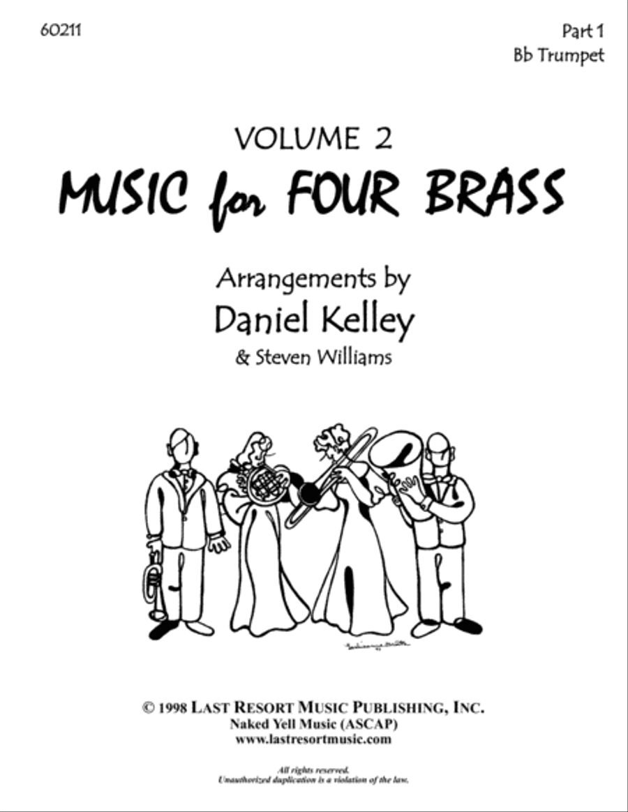 Music for Four Brass, Volume 2 - Part 1 for Trumpet in Bb - 60211 Brass Ensemble scores gallery preview page 3