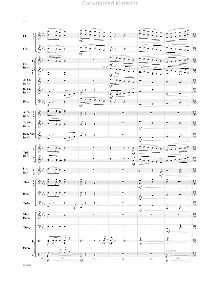 Highland Celebration Highland Celebration Concert Band scores gallery preview page 17