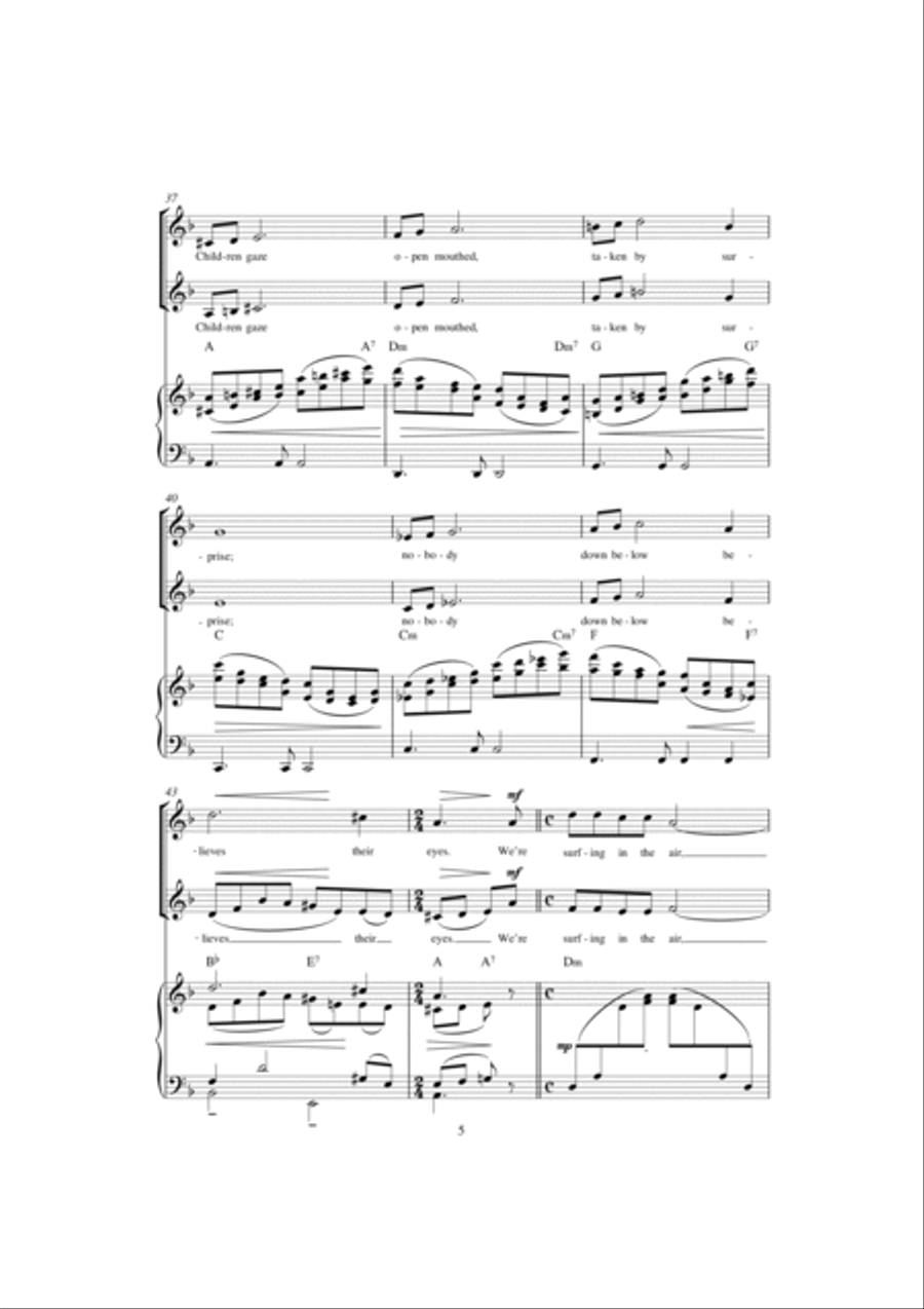 Walking In The Air (theme from The Snowman) SSA scores gallery preview page 5
