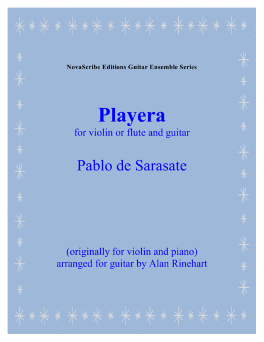 Playera arr. for guitar and flute or violin Small Ensemble scores gallery preview page 1