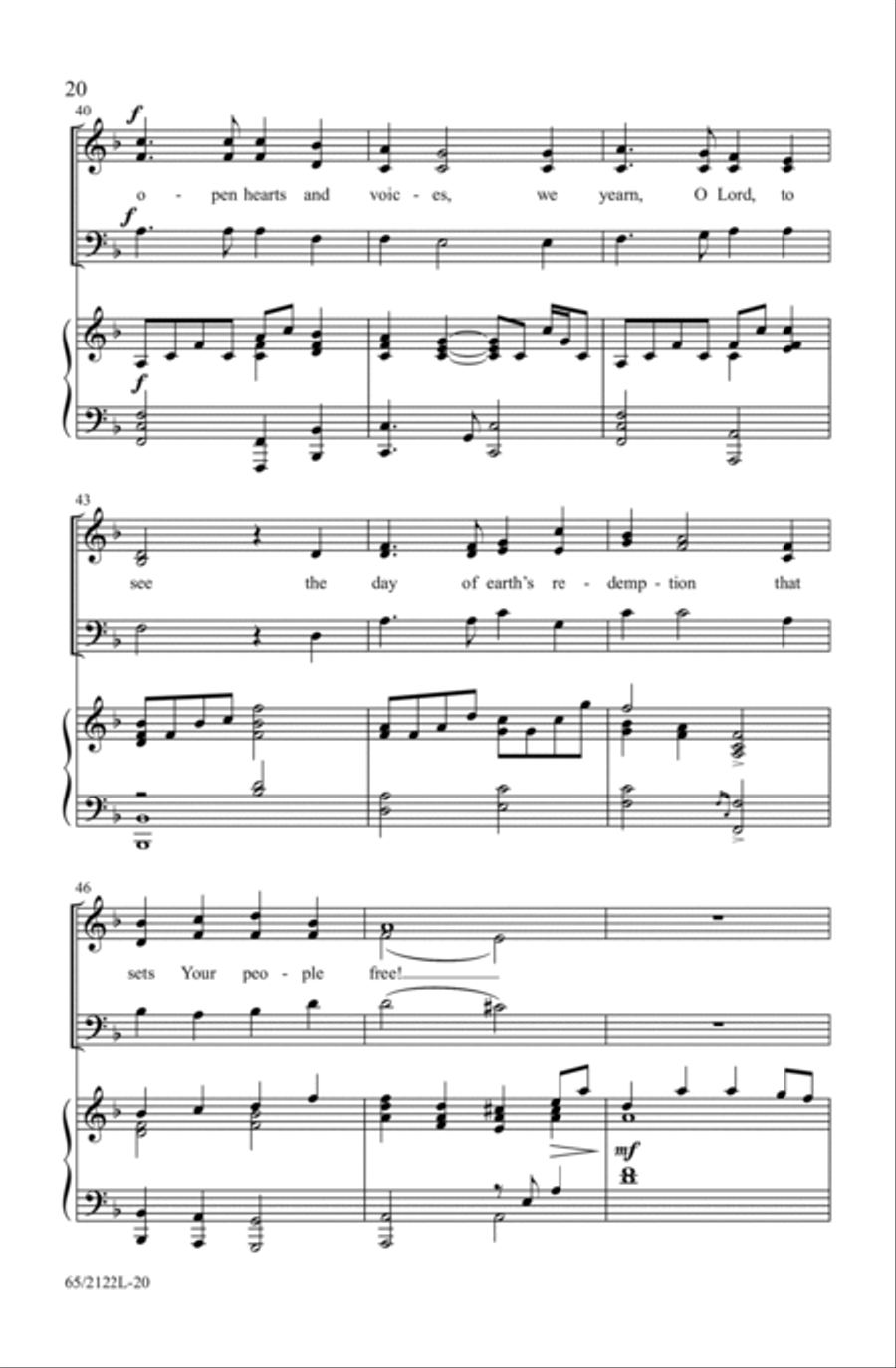 A New and Glorious Morn! 3-Part scores gallery preview page 20