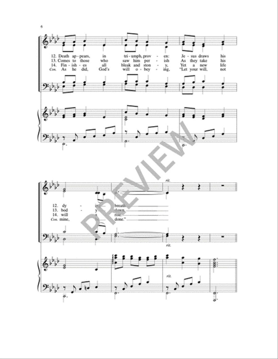 Stations of the Cross 4-Part scores gallery preview page 2