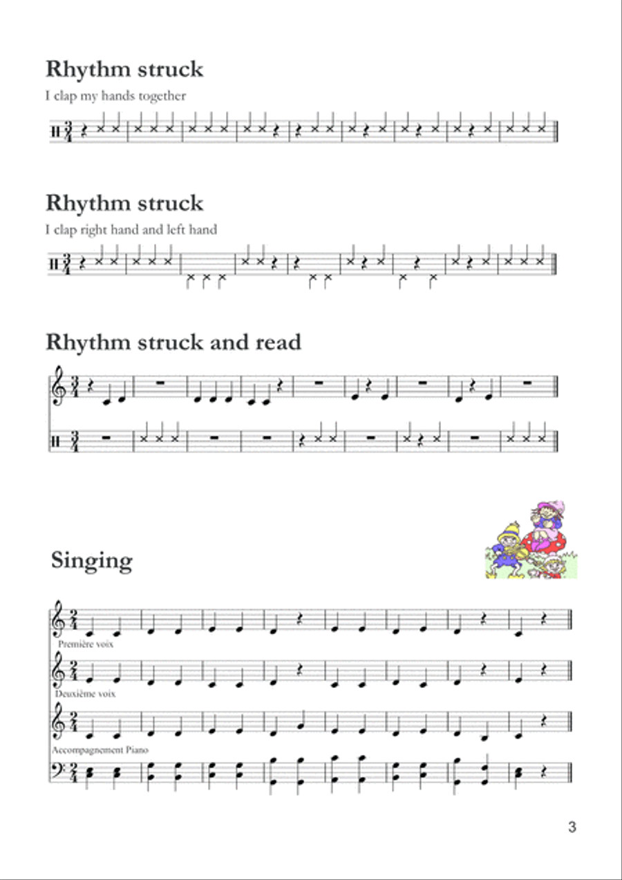 Learning music made easy vol 1 3-Part scores gallery preview page 4