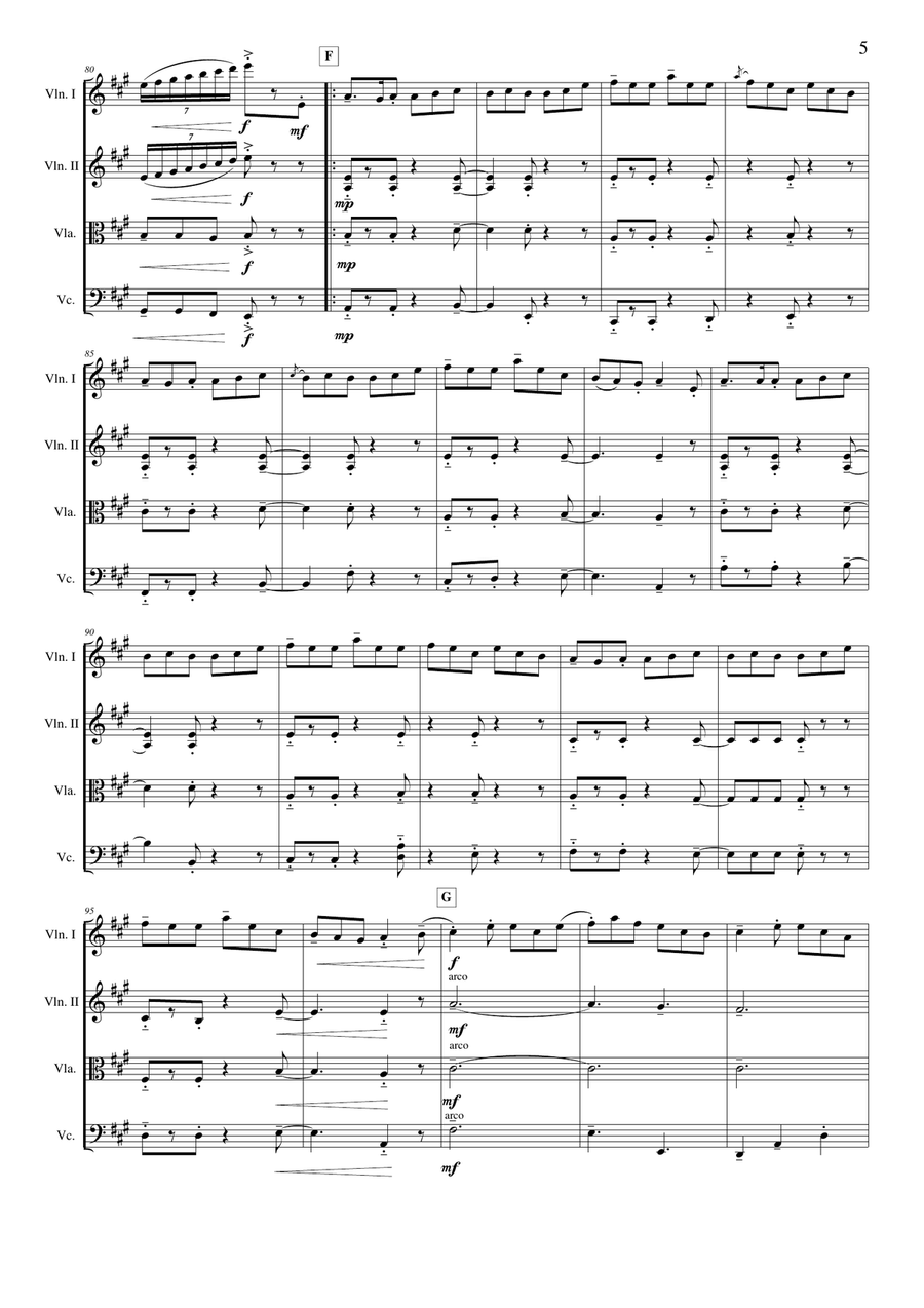 The Kesh Jig String Quartet scores gallery preview page 5