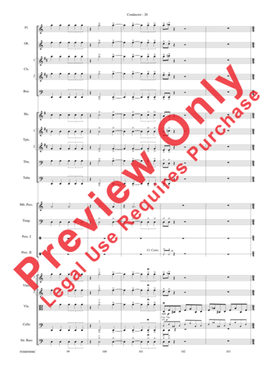 Battle of the Heroes (from Star Wars: Episode III Revenge of the Sith) Full Orchestra scores gallery preview page 50