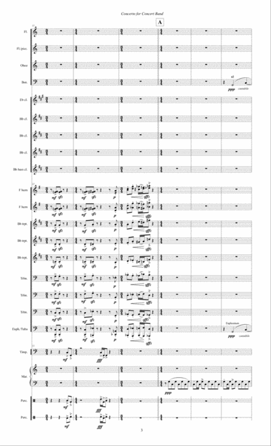 Concerto for Concert Band (2011) full score Concert Band scores gallery preview page 5