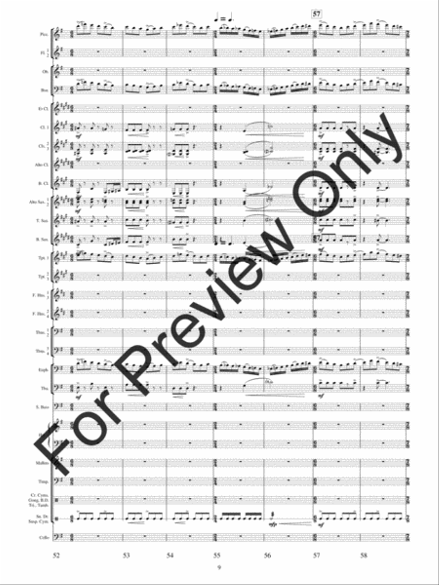 Festival Variations Concert Band scores gallery preview page 12