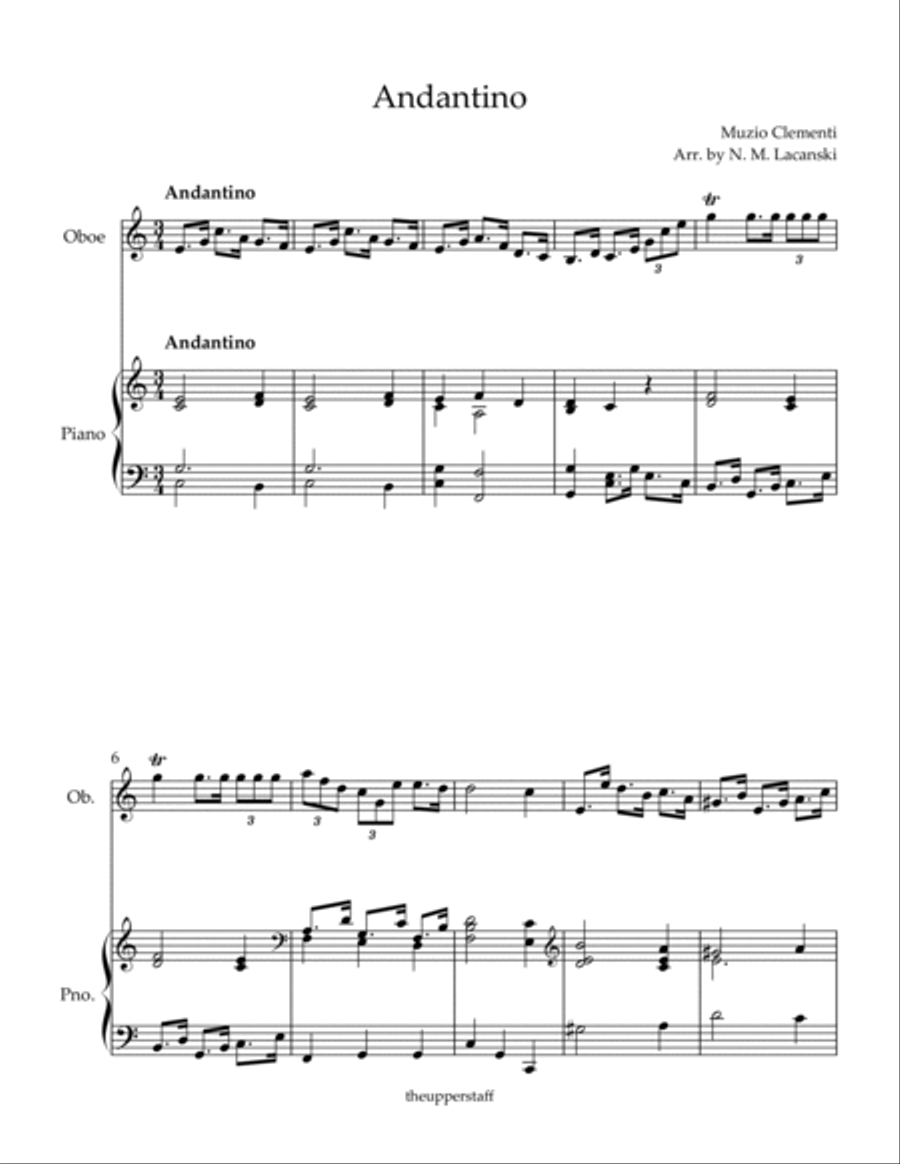 Andantino Piano scores gallery preview page 2