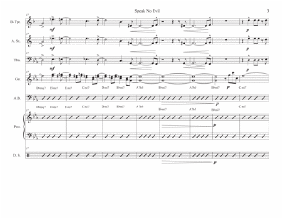 Speak No Evil Large Ensemble scores gallery preview page 3
