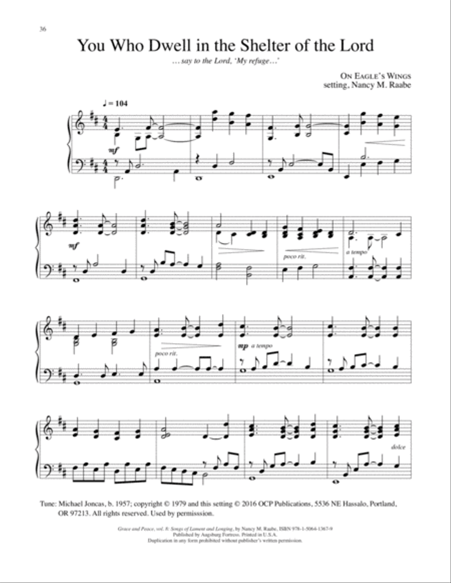 Grace and Peace Vol 8 Songs of lament and Longing Piano Solo scores gallery preview page 37