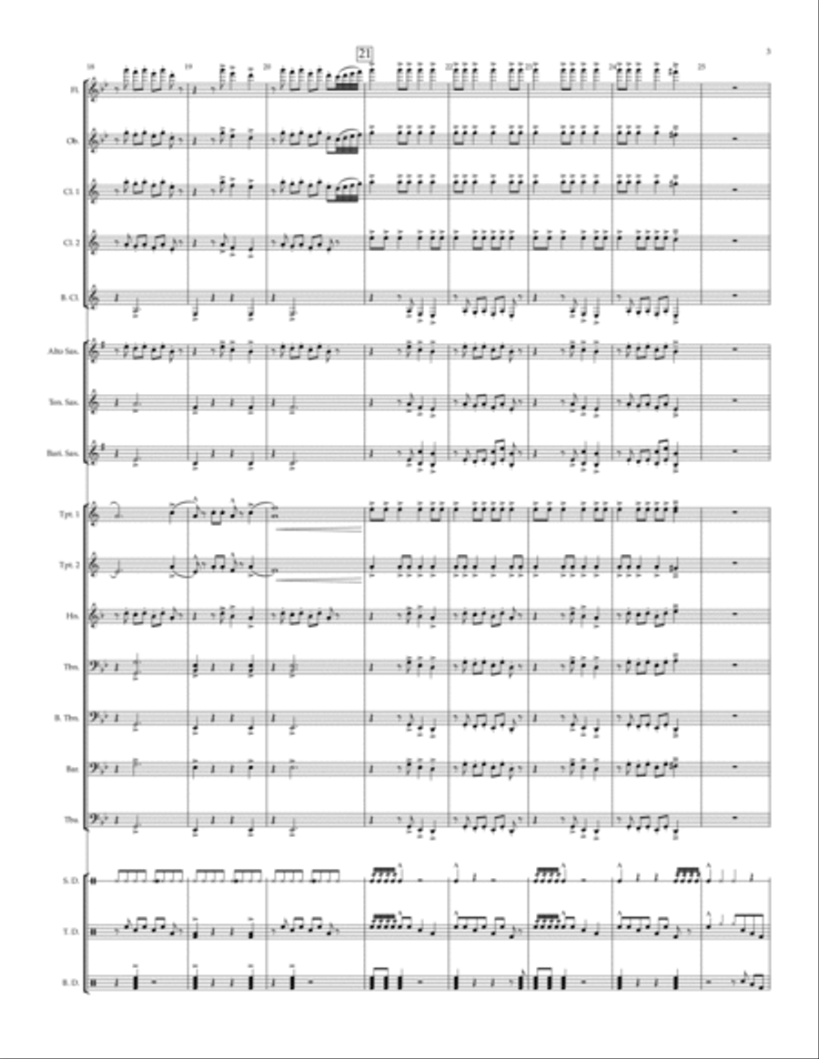 Hip Hop Band 2 - for marching or pep band Pep Band scores gallery preview page 3