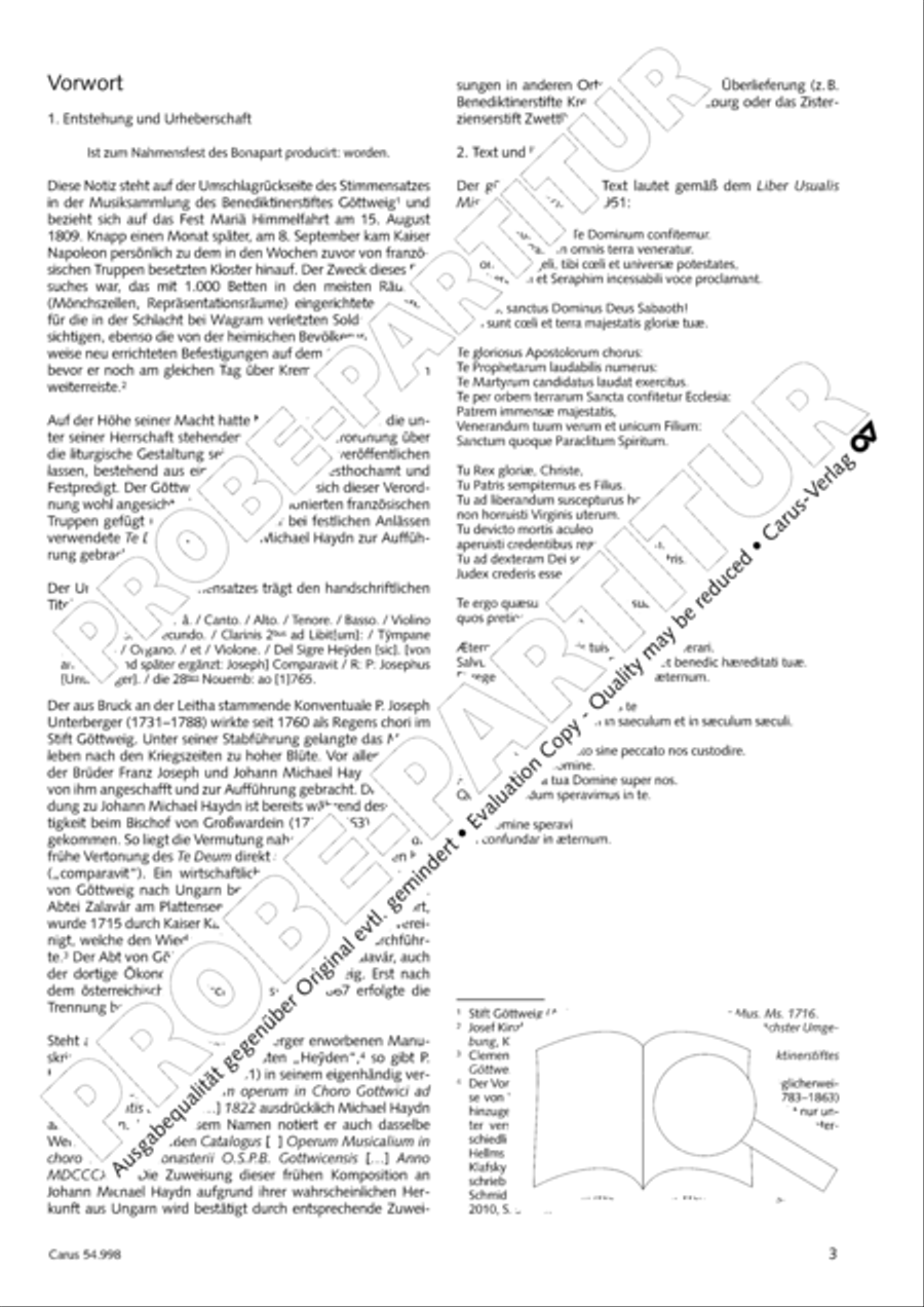 Te Deum in C 4-Part scores gallery preview page 4