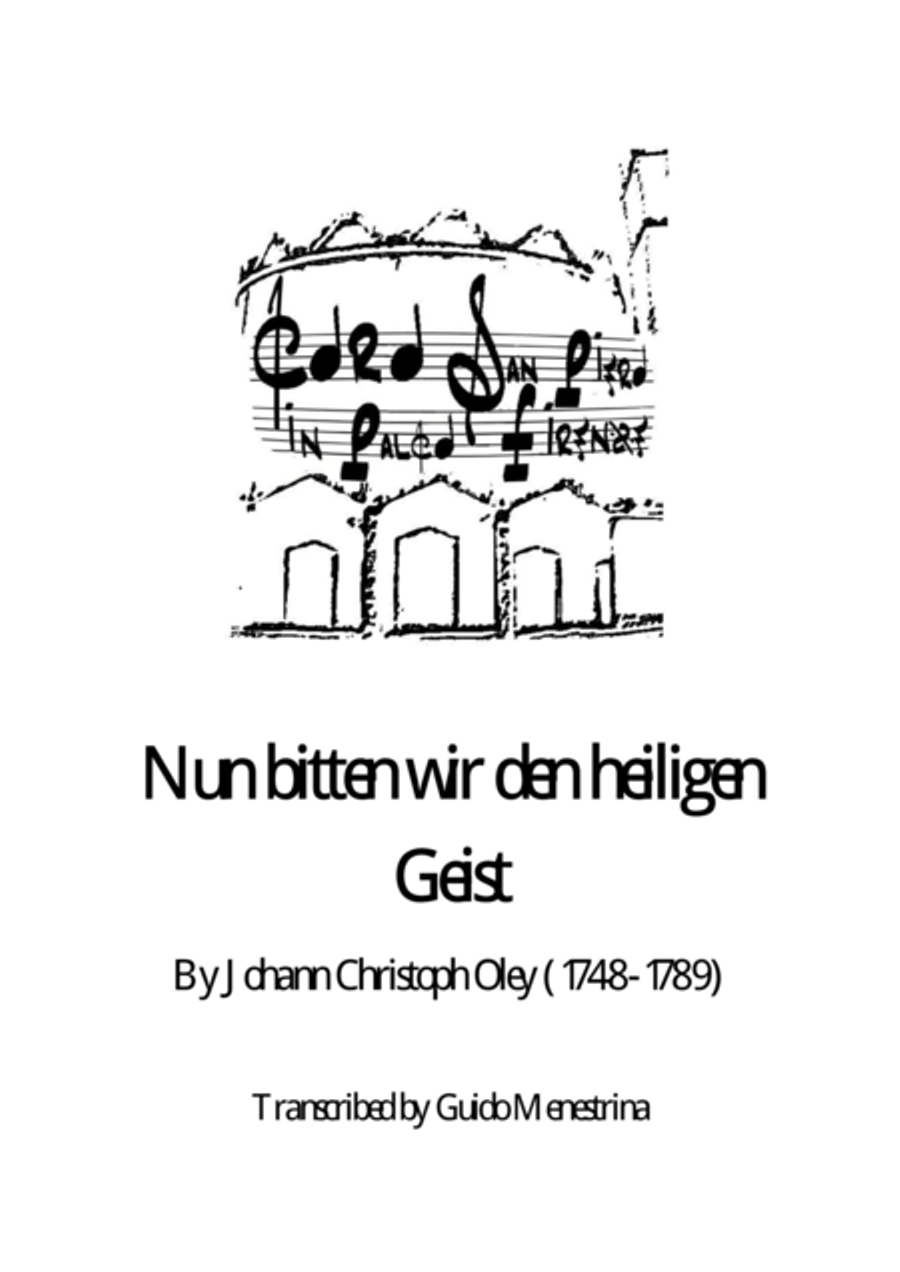 Johann Christoph Oley - Nun bitten wir den heiligen Geist Organ Solo scores gallery preview page 1