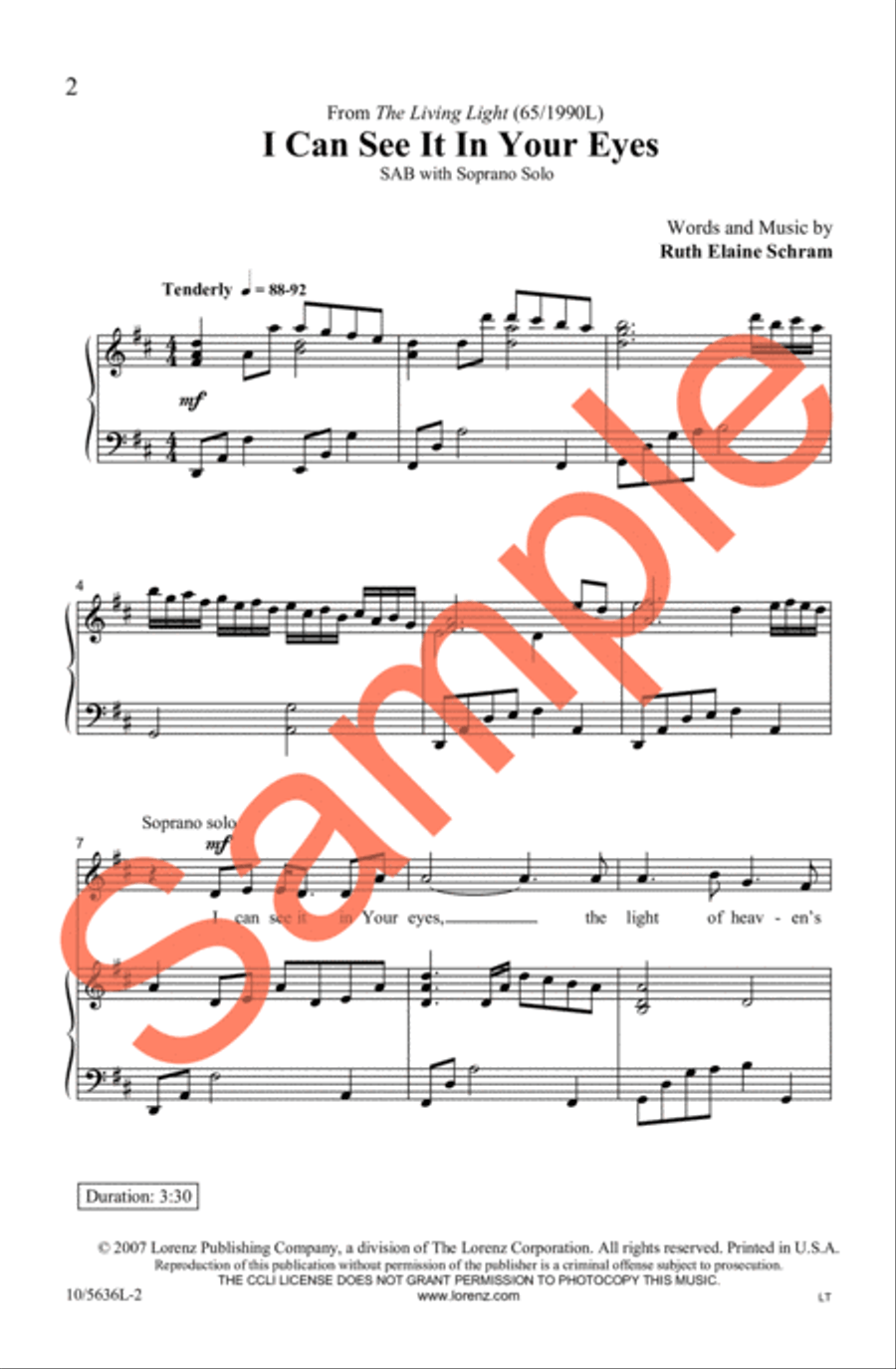 I Can See It In Your Eyes 3-Part scores gallery preview page 3