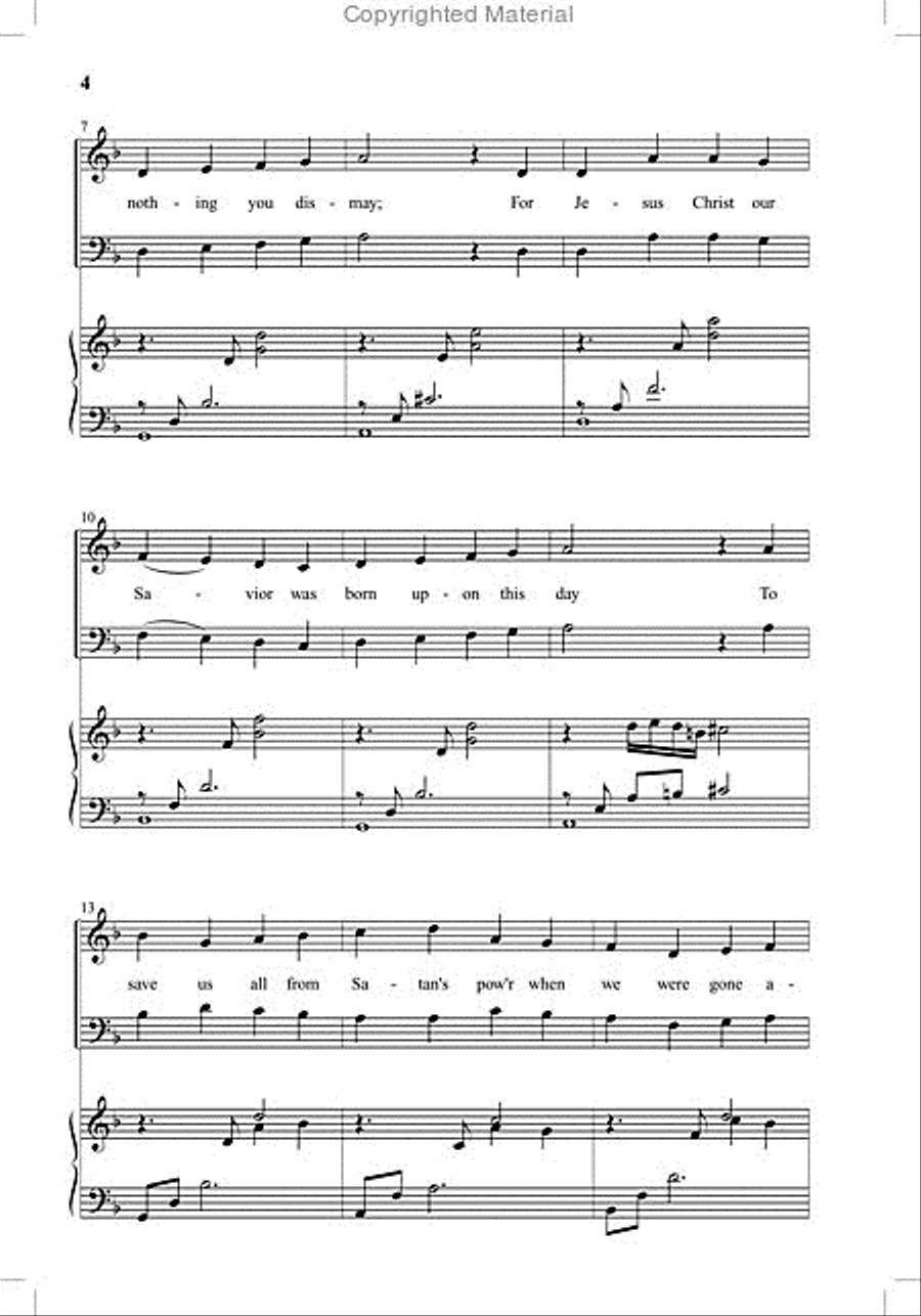 God Rest You Merry, Gentlemen 4-Part scores gallery preview page 3