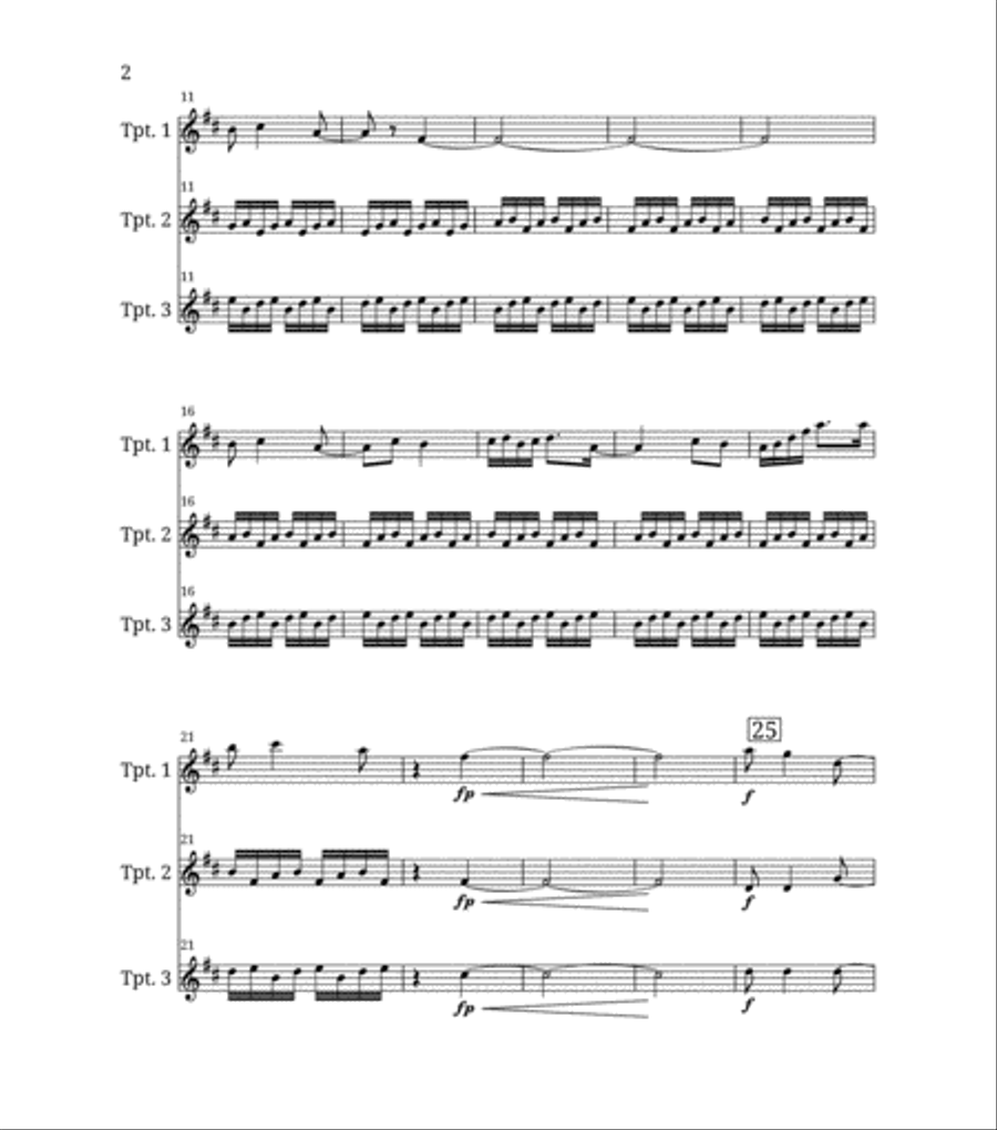 Jupiter, From the Planets Brass Ensemble scores gallery preview page 2