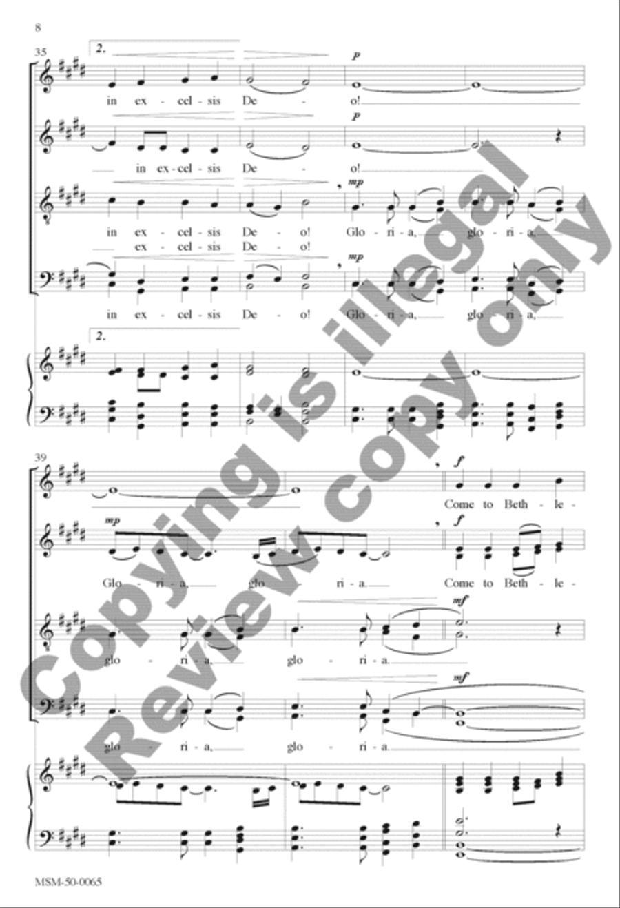 Angels We Have Heard on High Divisi scores gallery preview page 8