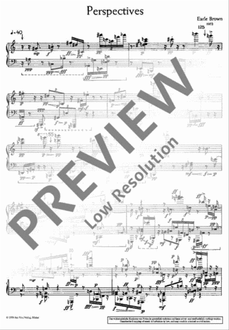 Perspectives for Piano Piano Solo scores gallery preview page 4