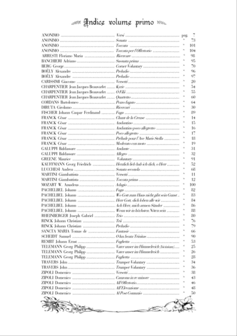 ANTHOLOGY OF ORGAN MASTERPIECES - 1st Volume (of 10) - look at the list of songs inside Organ Solo scores gallery preview page 3