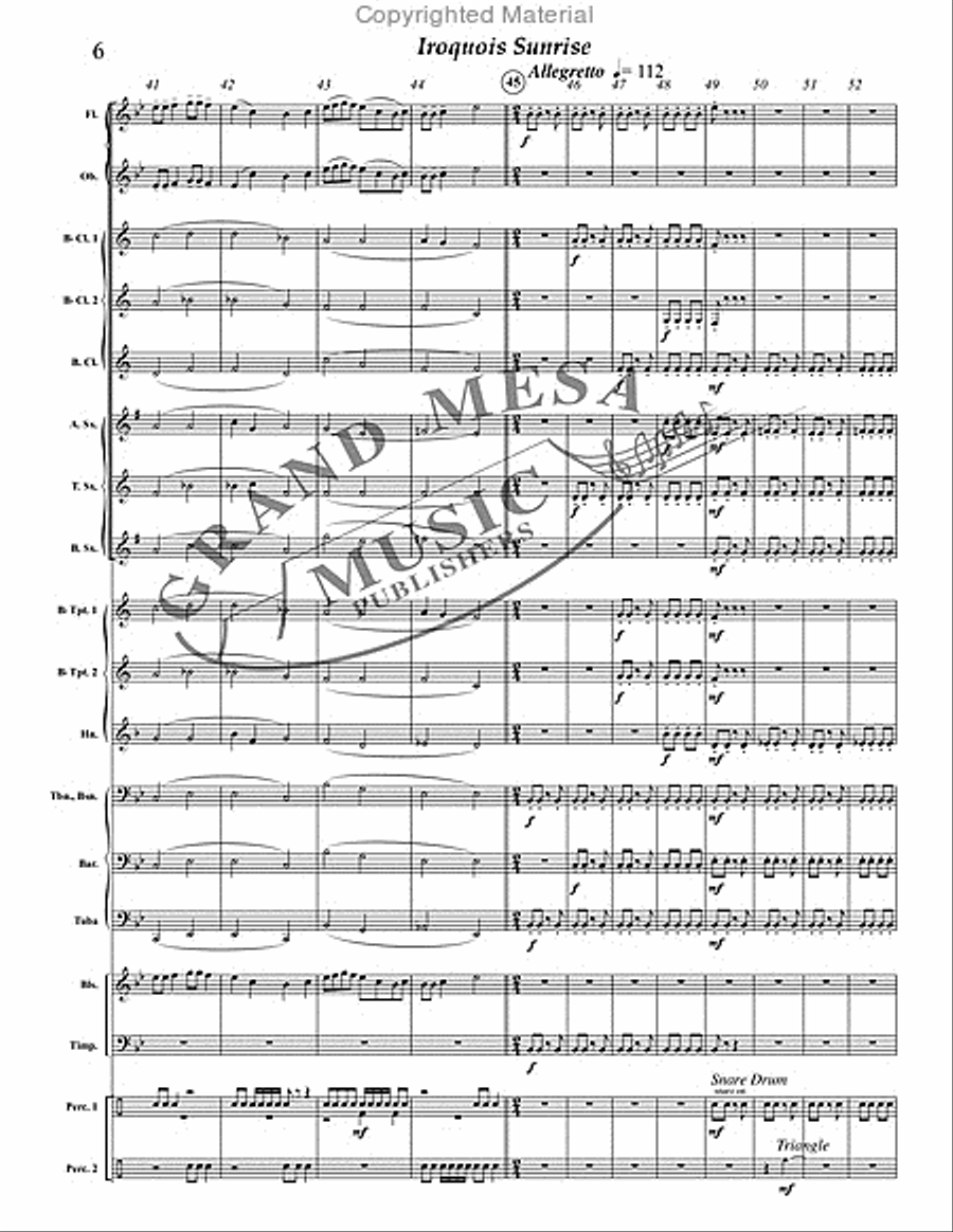 Iroquois Sunrise Concert Band scores gallery preview page 7