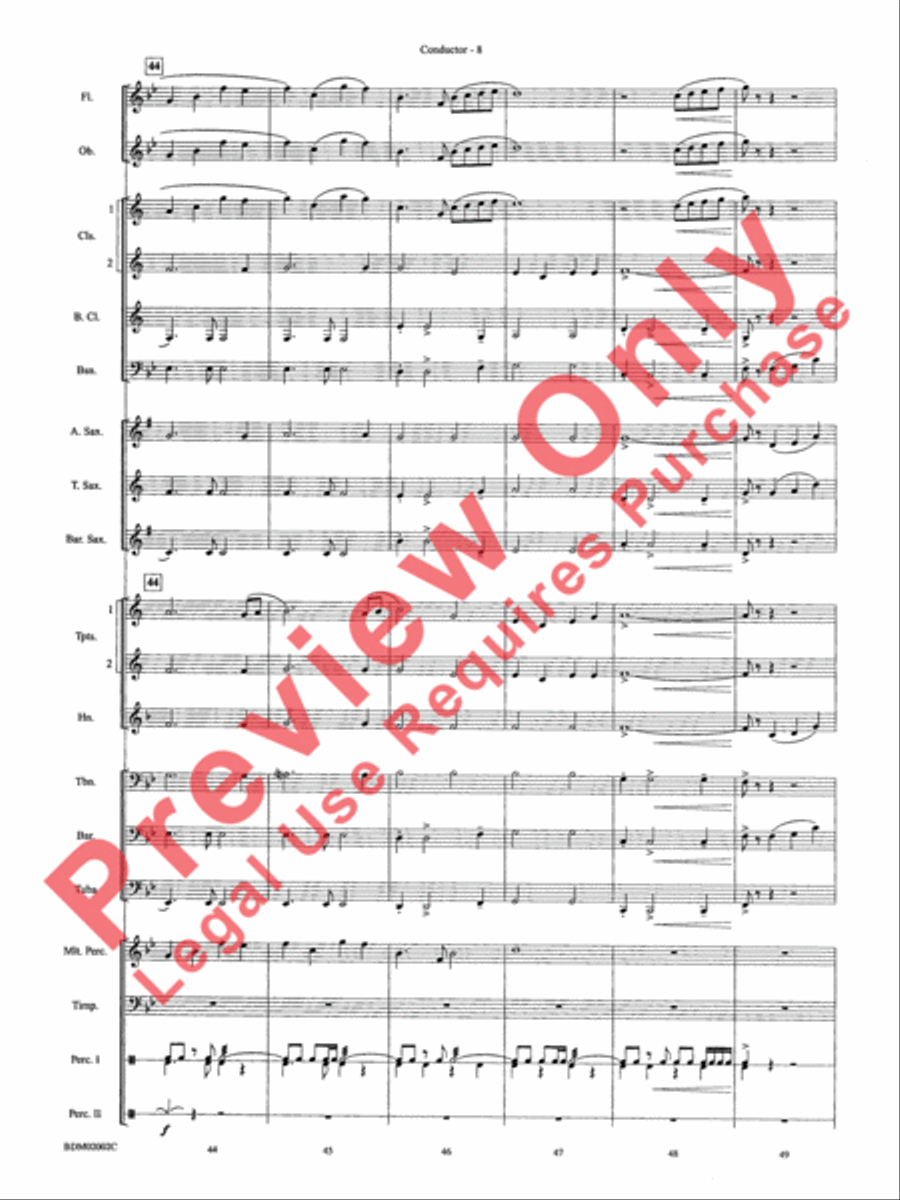 To Honor, Thank and Remember Concert Band scores gallery preview page 11