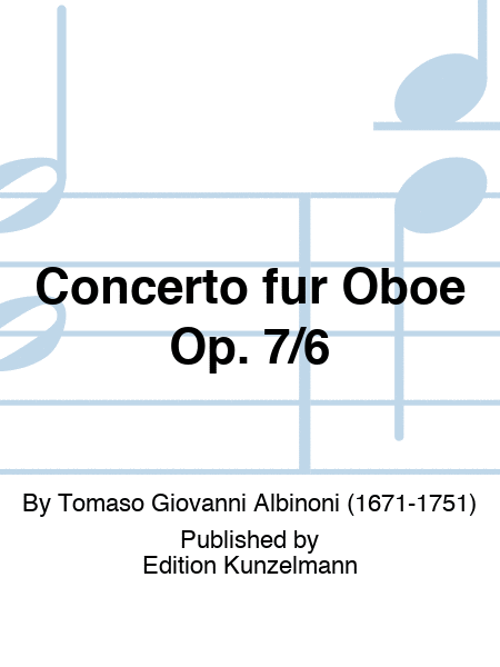 Concerto for oboe Op. 7/6